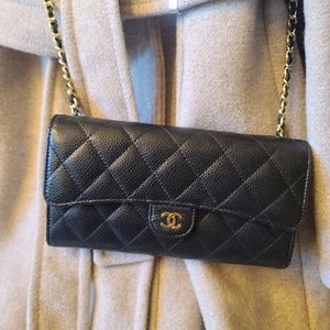 CHANEL Classic Flap, Black Caviar